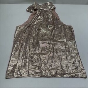 RAMY BROOKS New York Lori snake print Metallic Sleeveless Women's Top size XS